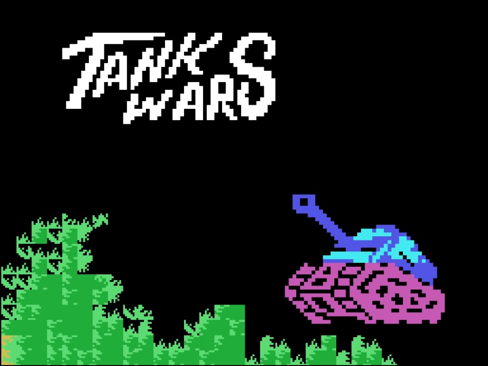 Title Screen of Tank Wars for Colecovision